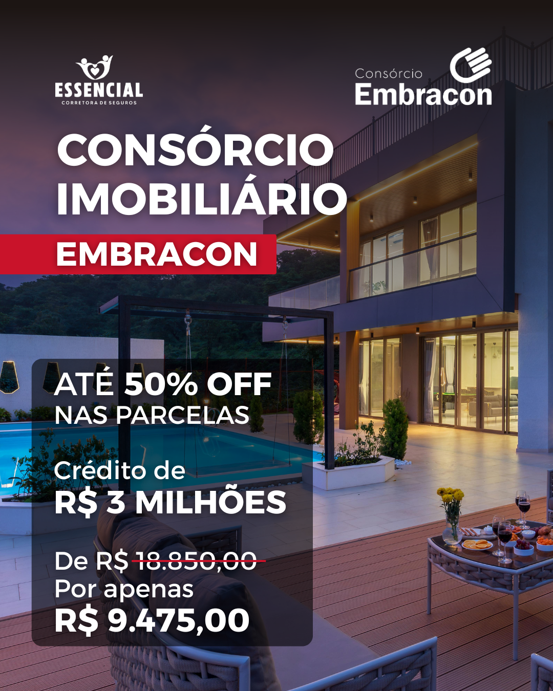 essencial.corretoraseguro Facebook ad: Simule agora mesmo!