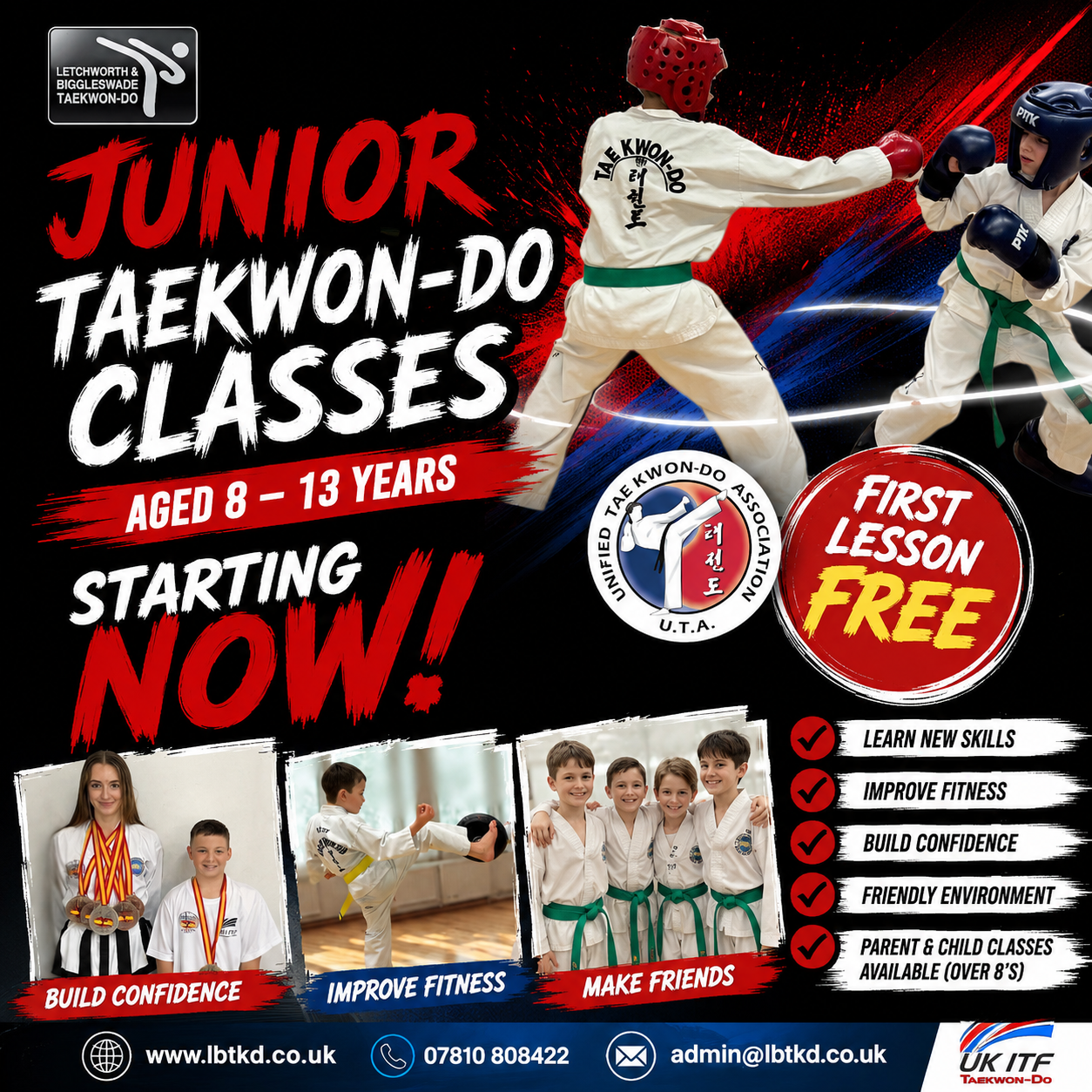 Letchworth & Biggleswade Taekwondo Facebook ad