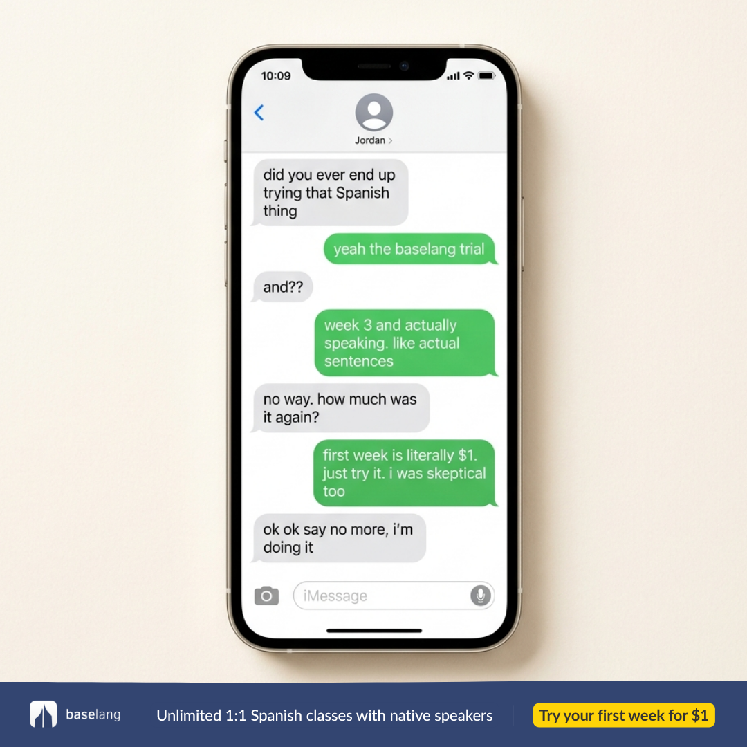 BaseLang Facebook ad
