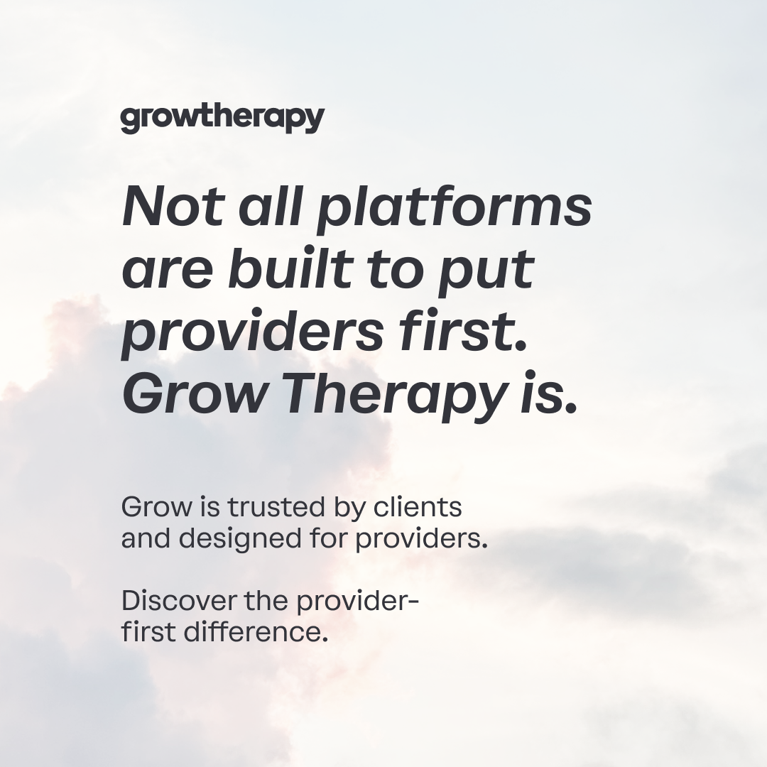 Grow Therapy Facebook ad