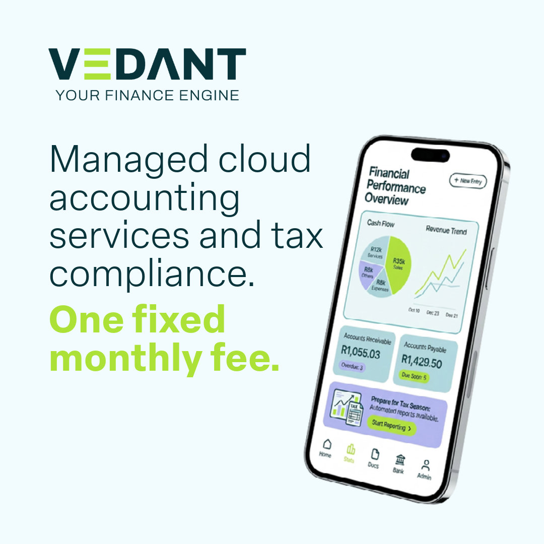 Vedant Facebook ad: Managed Cloud Accounting Services.