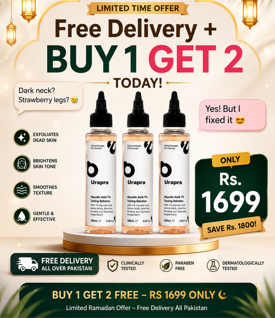 Glows Cart Facebook ad