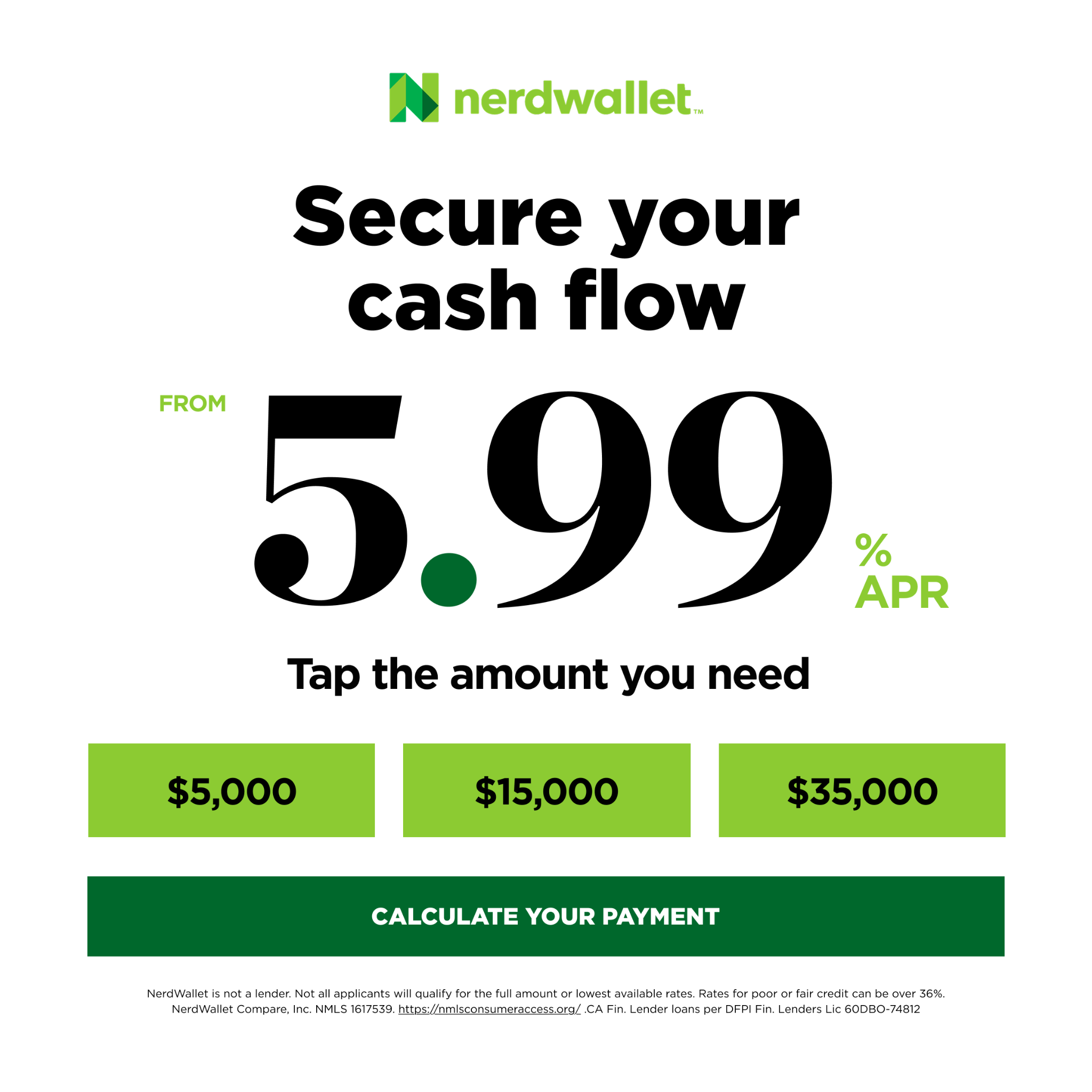 NerdWallet Facebook ad
