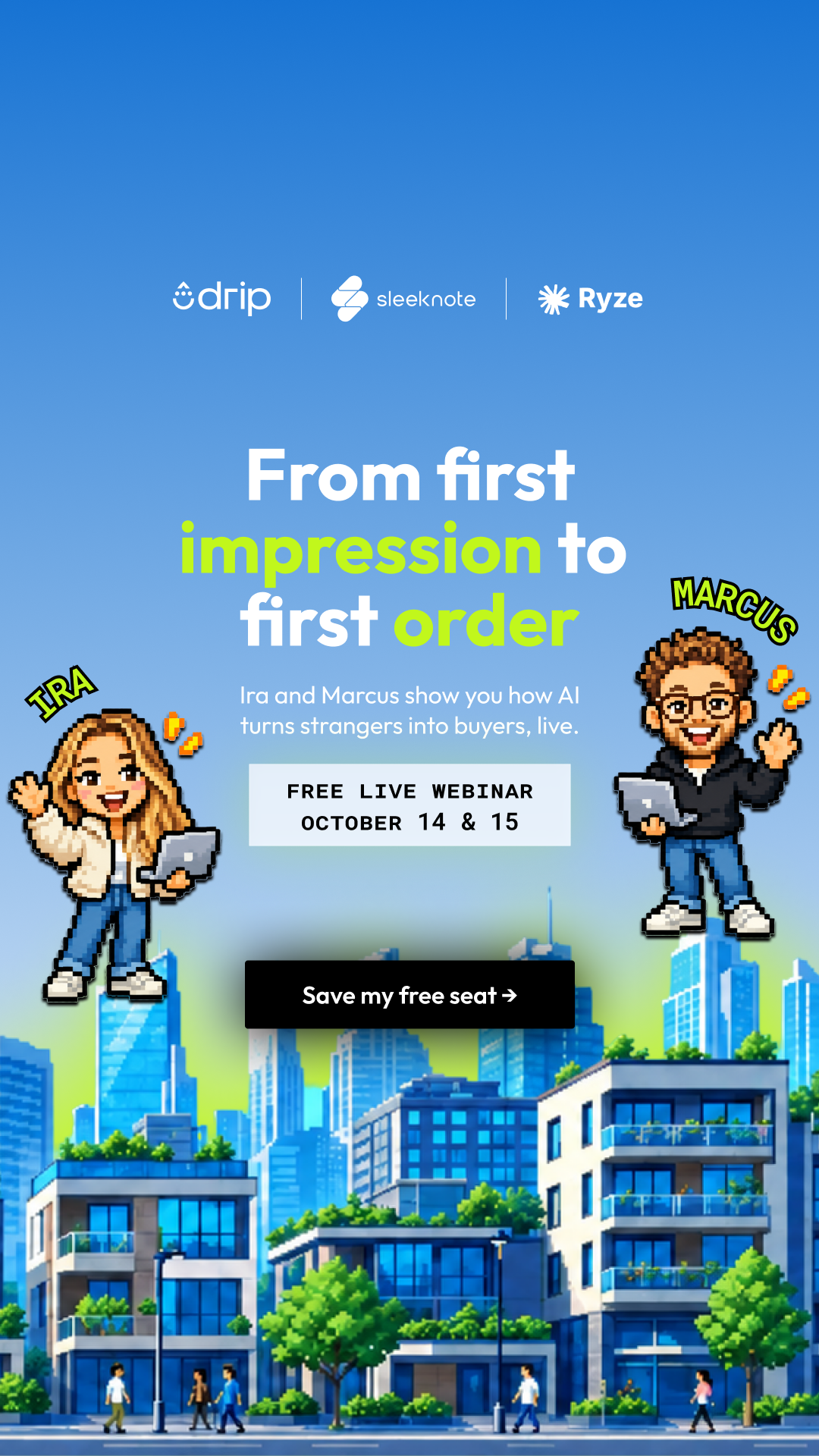 Drip Email Marketing for Ecommerce Facebook ad: Save your seat
