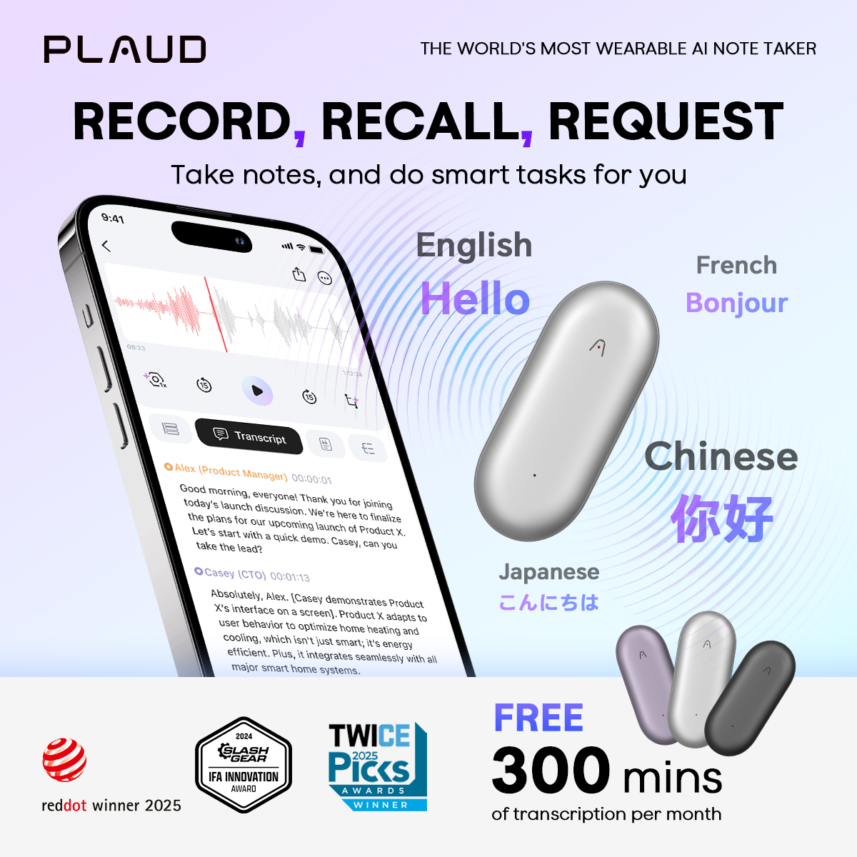 Plaud Facebook ad