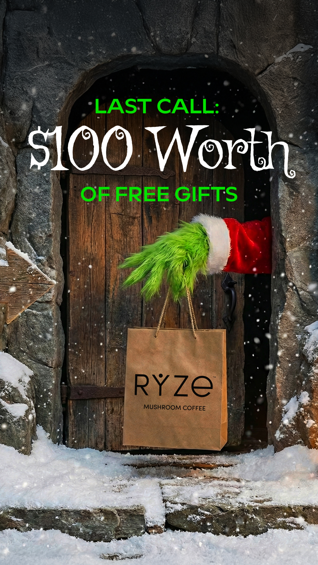 RYZE Superfoods Facebook ad