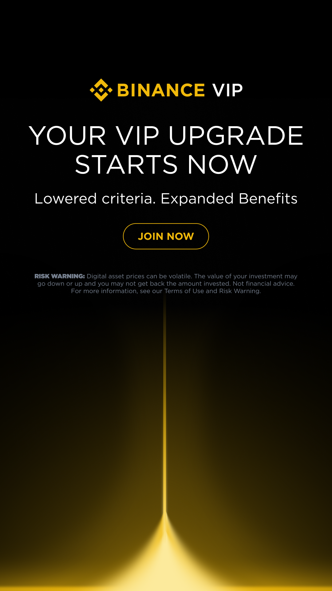 Binance Facebook ad