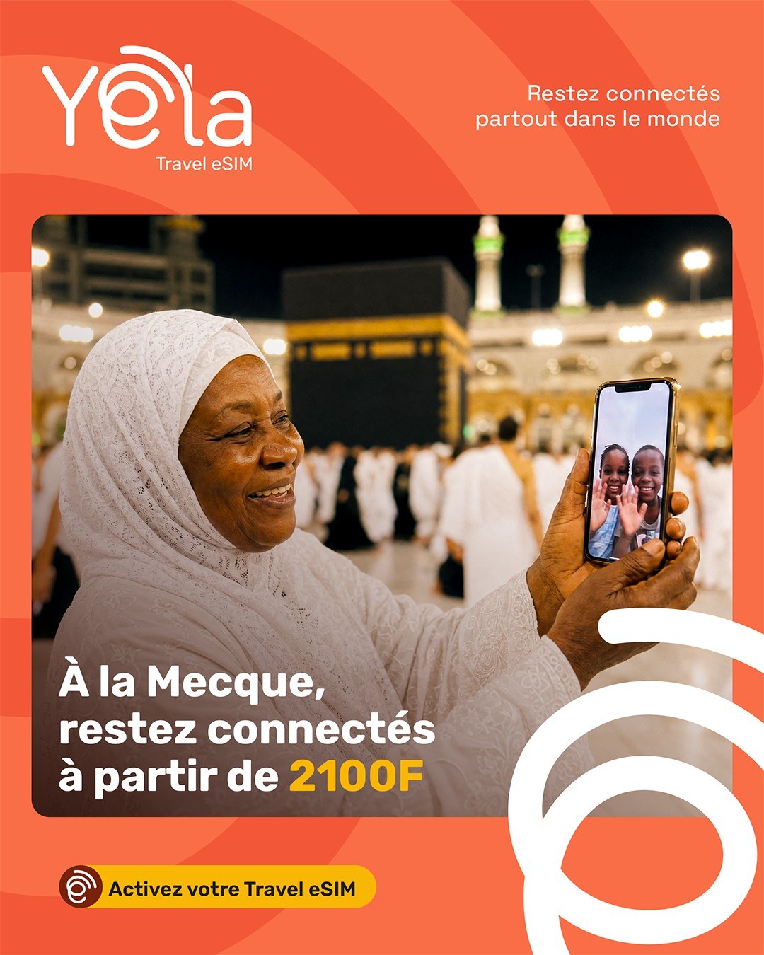 YELA by LAM Facebook ad: LAFRICAMOBILE - eSIM pour les voyages