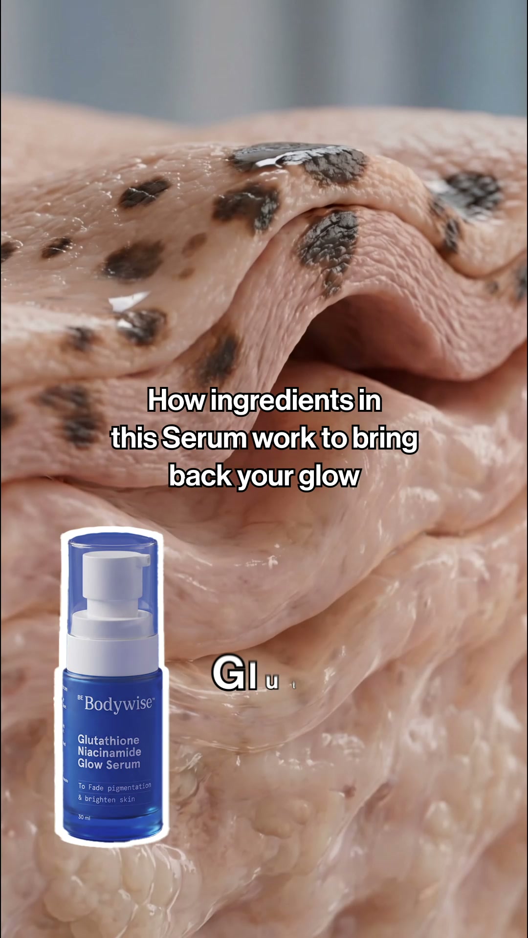 Be Bodywise AE Facebook ad: Fade Pigmentation. Find Your Glow