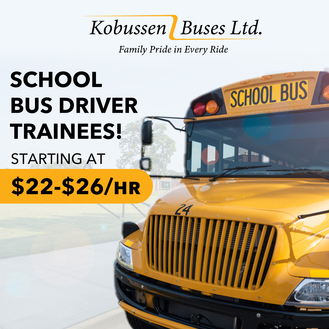 Kobussen Buses, Ltd Facebook ad: School Bus Driver Trainees Needed