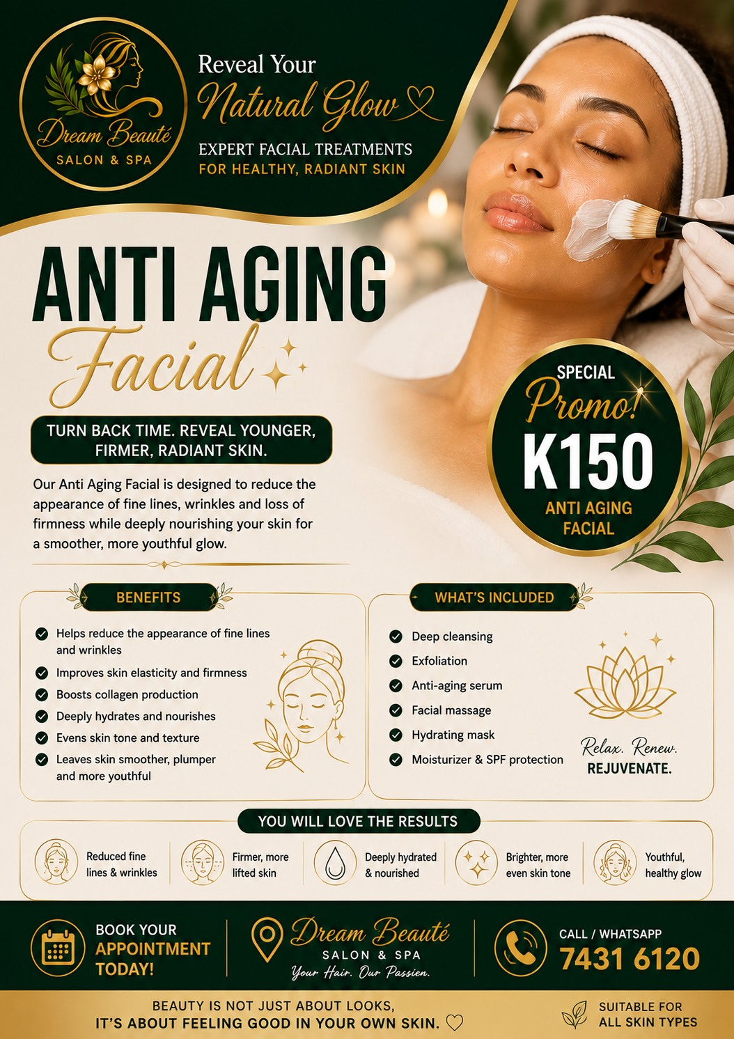 Dream Beauty Salon and Spa Facebook ad
