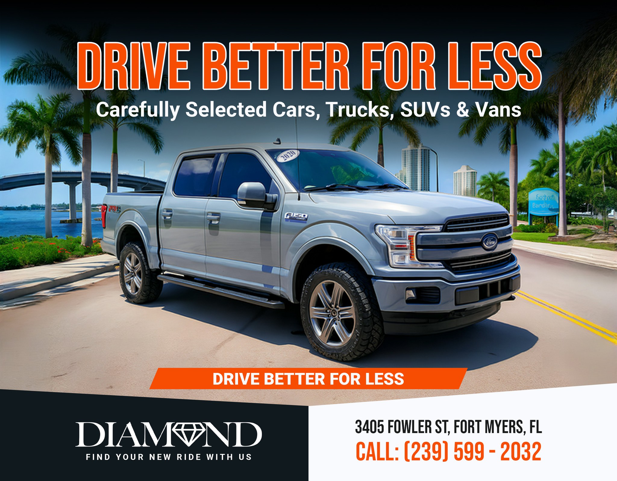 Diamond Cut Autos Facebook ad: Top-Quality Used Vehicles for Sale.