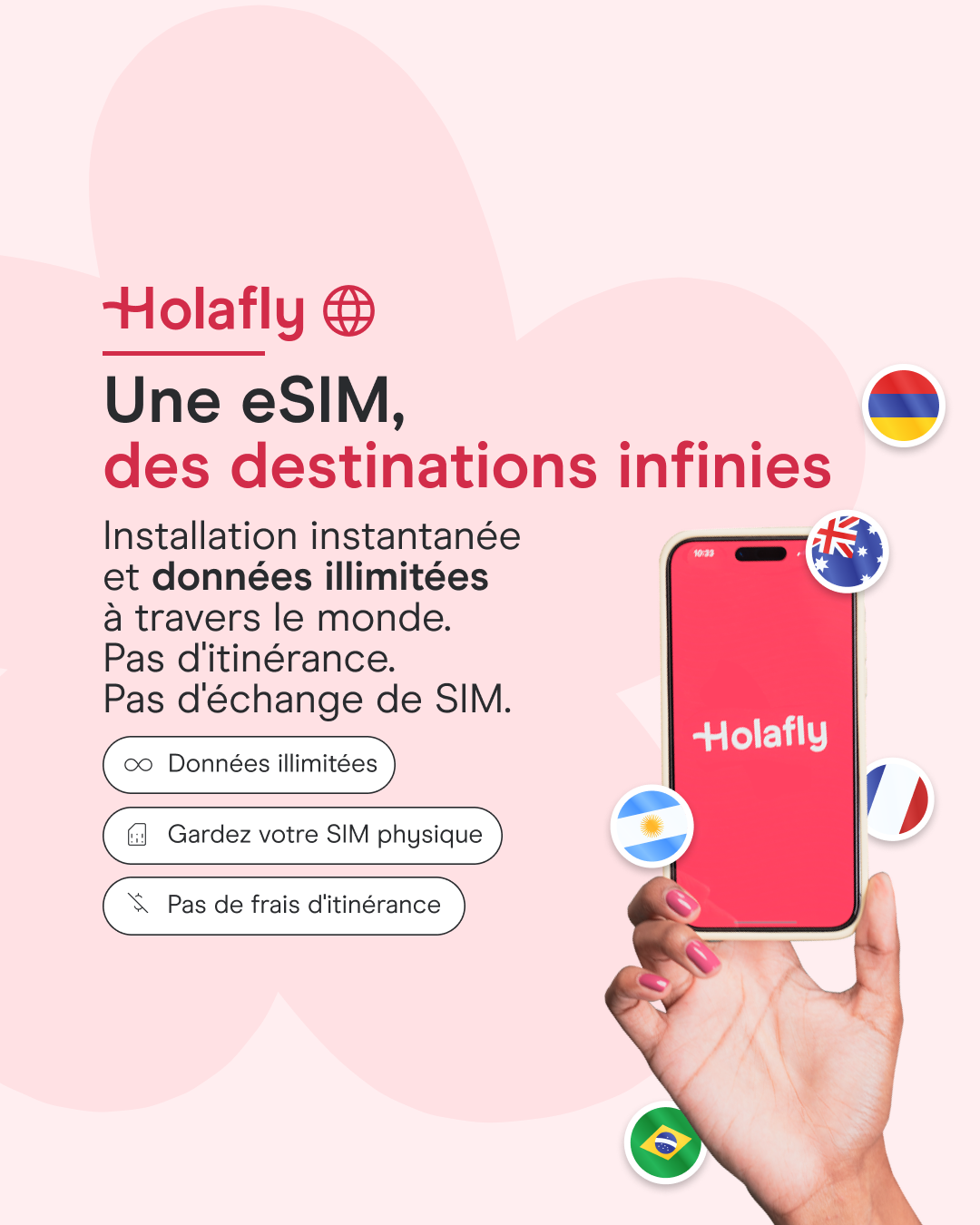 Holafly - French Facebook ad