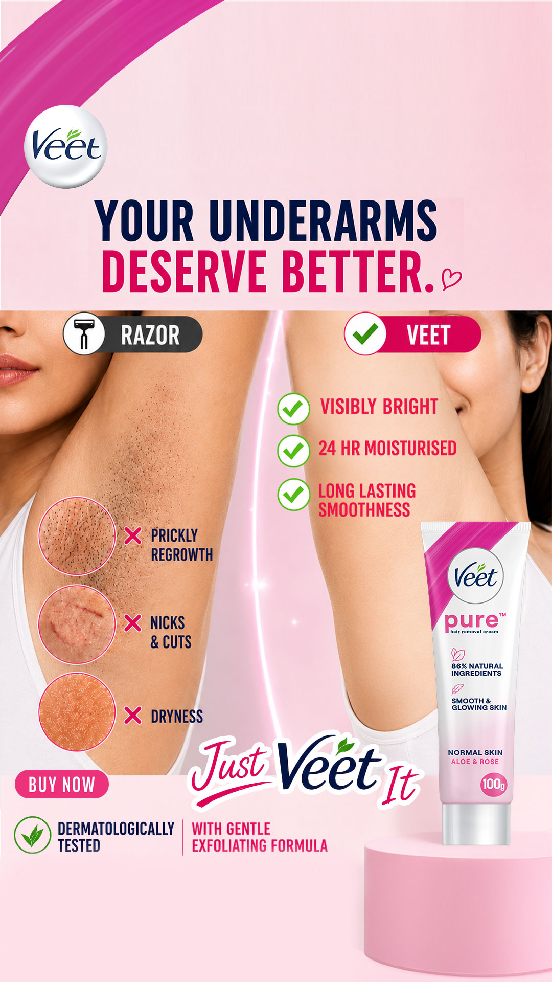 Veet India Facebook ad: Ready In Just 3 Minutes