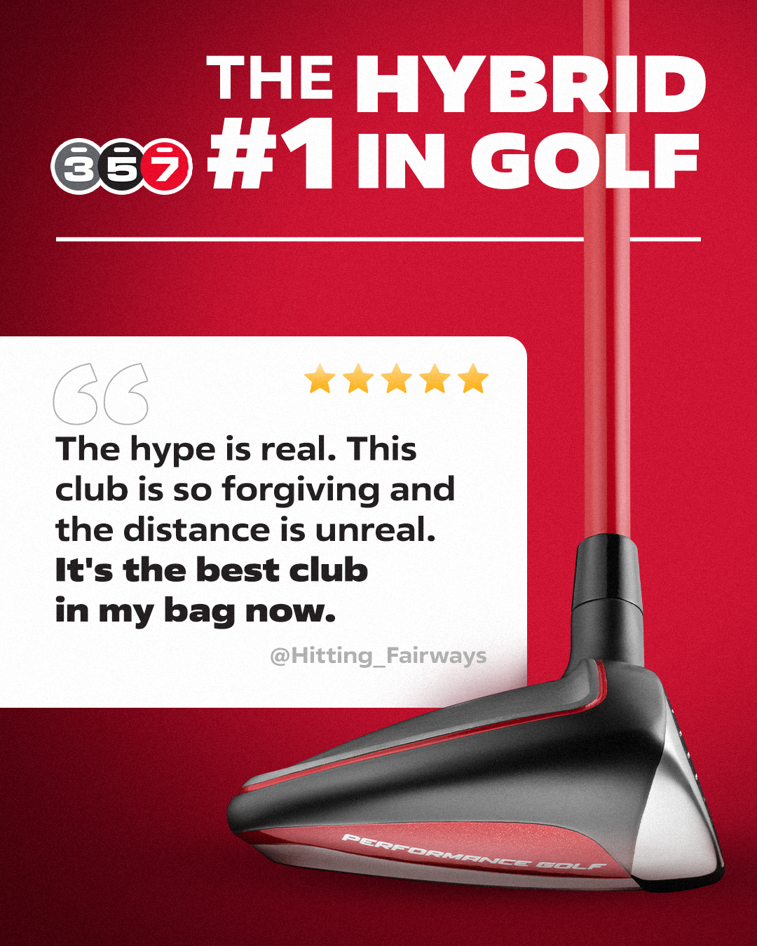 Performance Golf Facebook ad: Golfers Swear by This Club