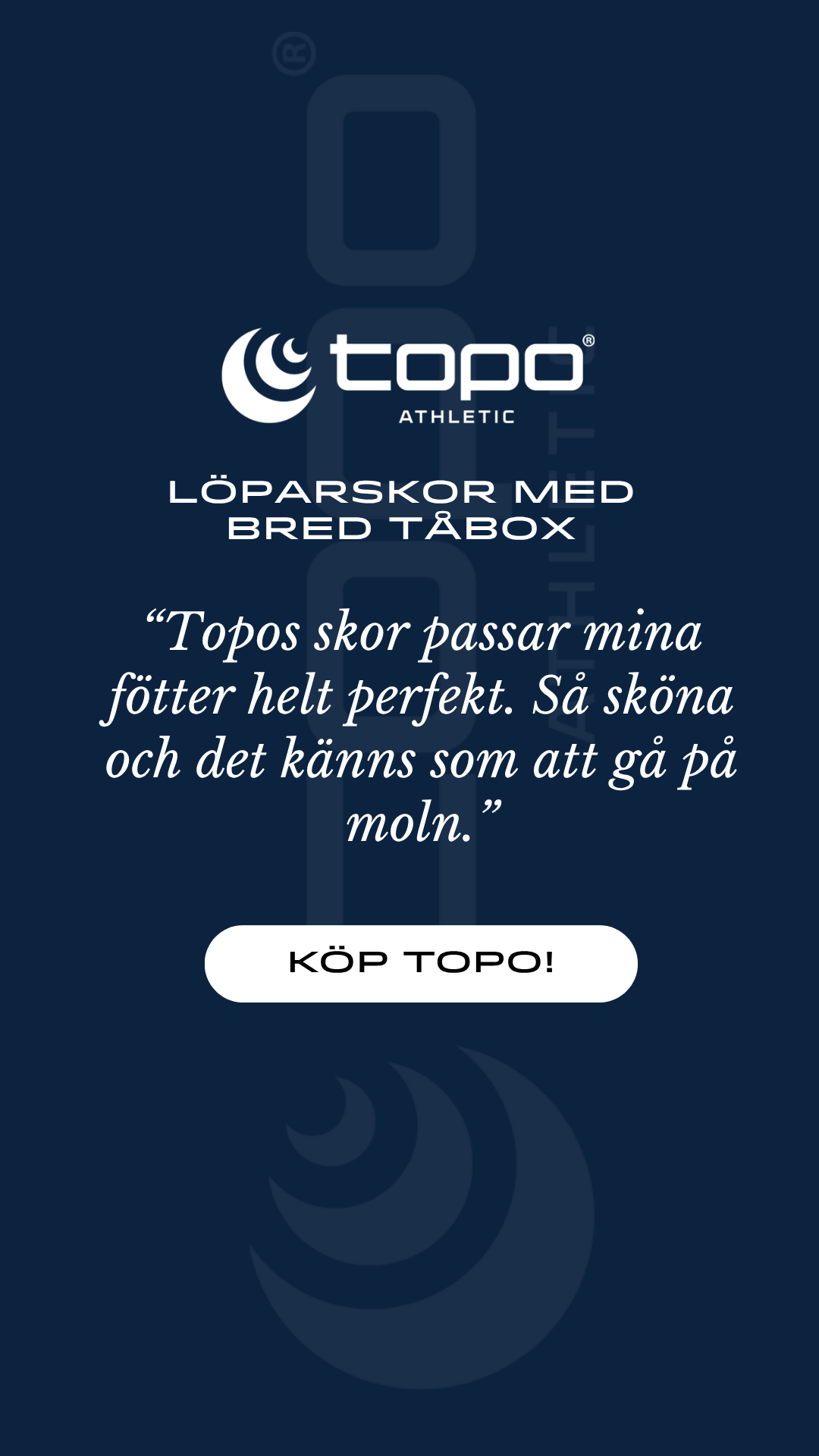 TopoAthletic Sverige Facebook ad: Fri frakt i hela Sverige