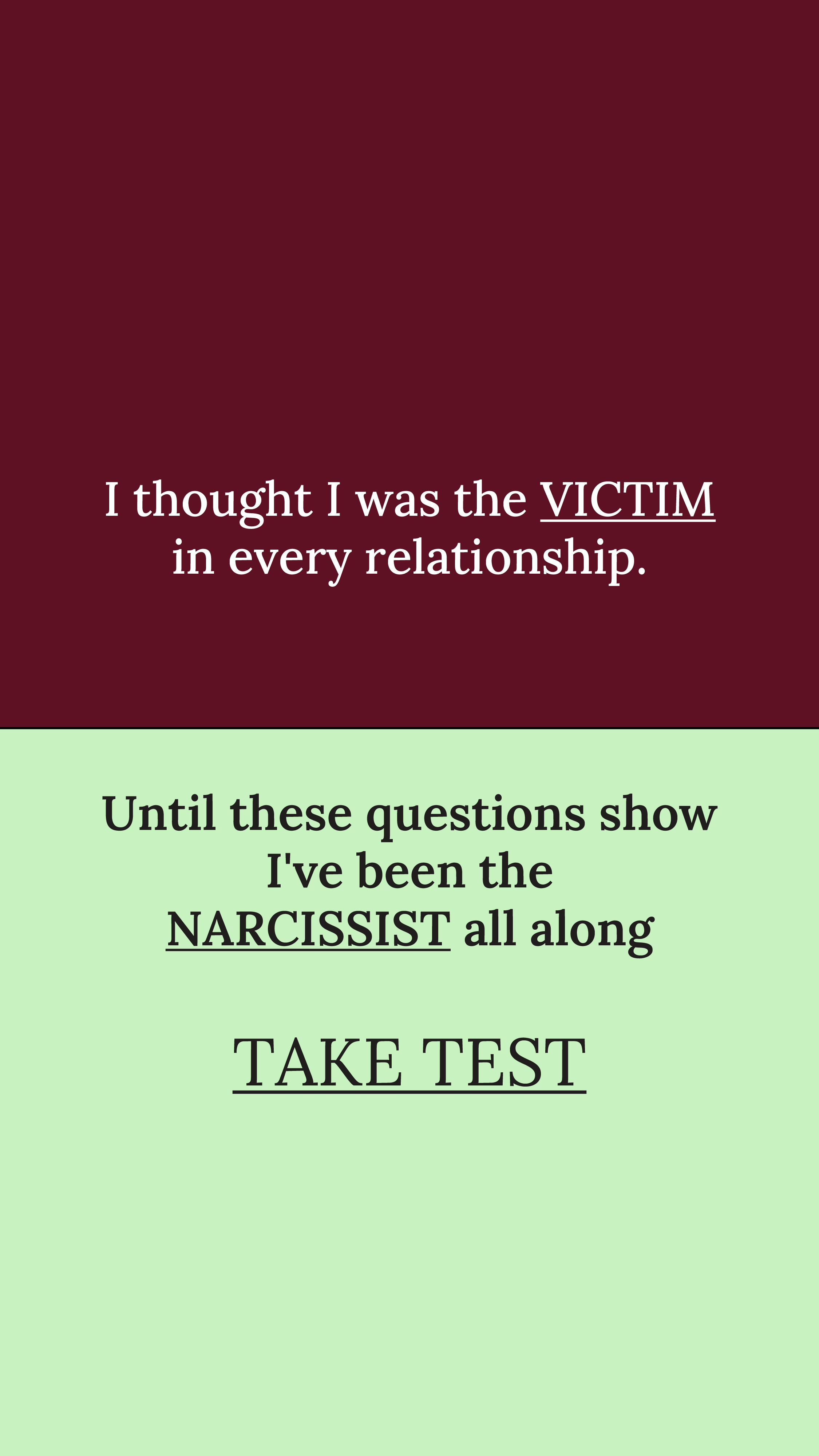 Personality Type Facebook ad