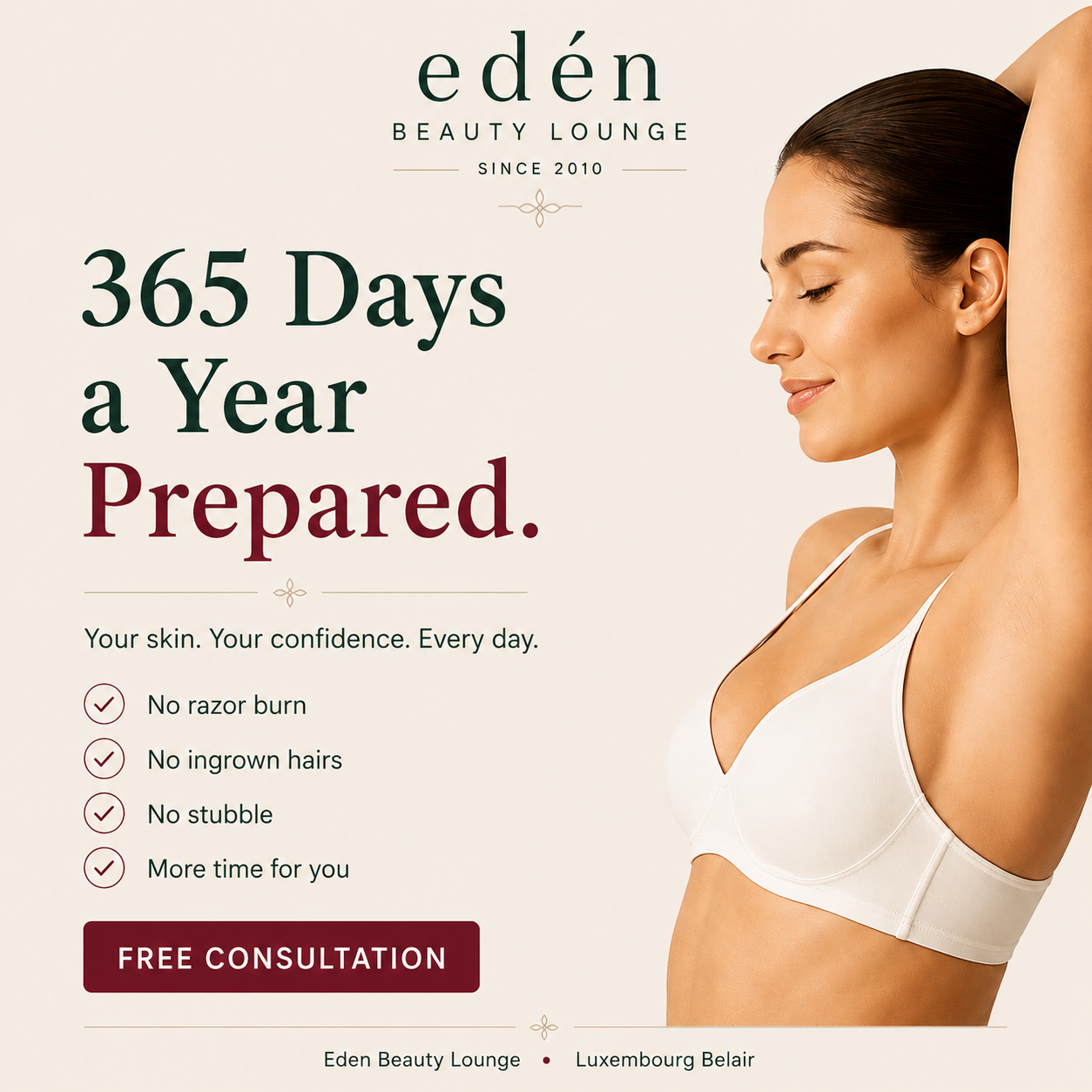 Eden Beauty Lounge Facebook ad
