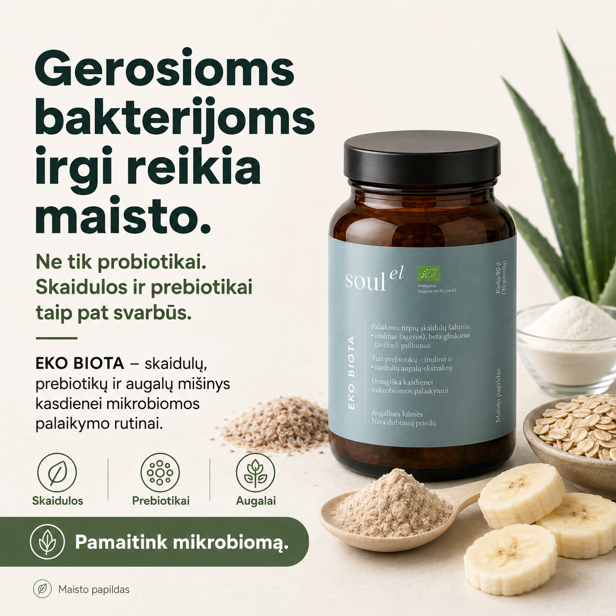 Soulel Facebook ad: Be spaudimo. Be kraštutinumų.