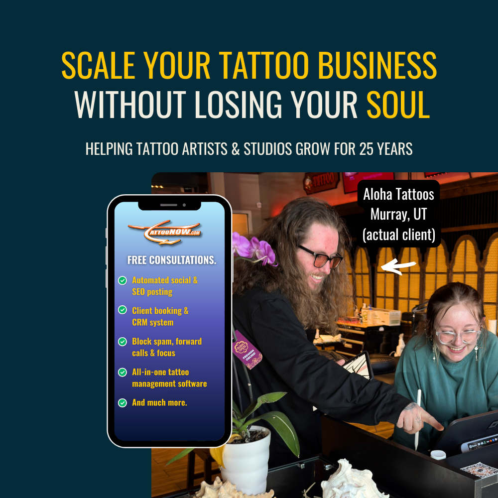 TattooNOW Facebook ad: TattooNOW - management software, events, and online…
