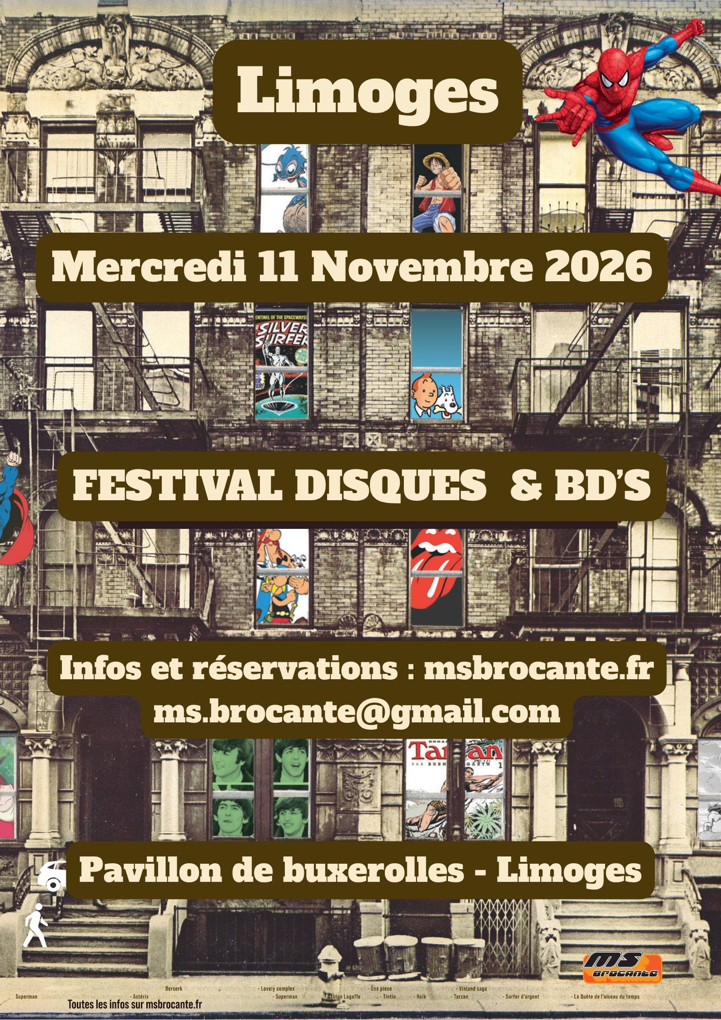 MS Brocante Facebook ad: Festival disque et bd Limoges