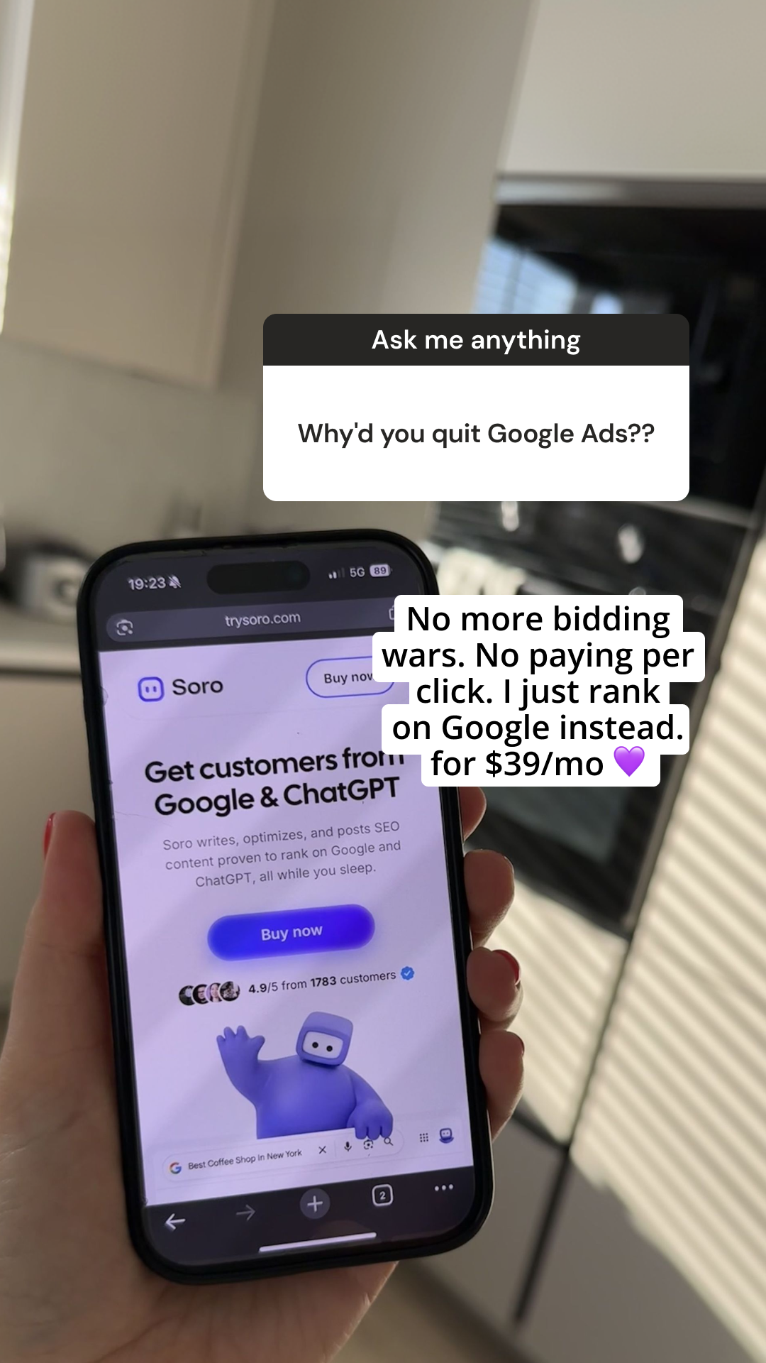 Soro SEO Facebook ad