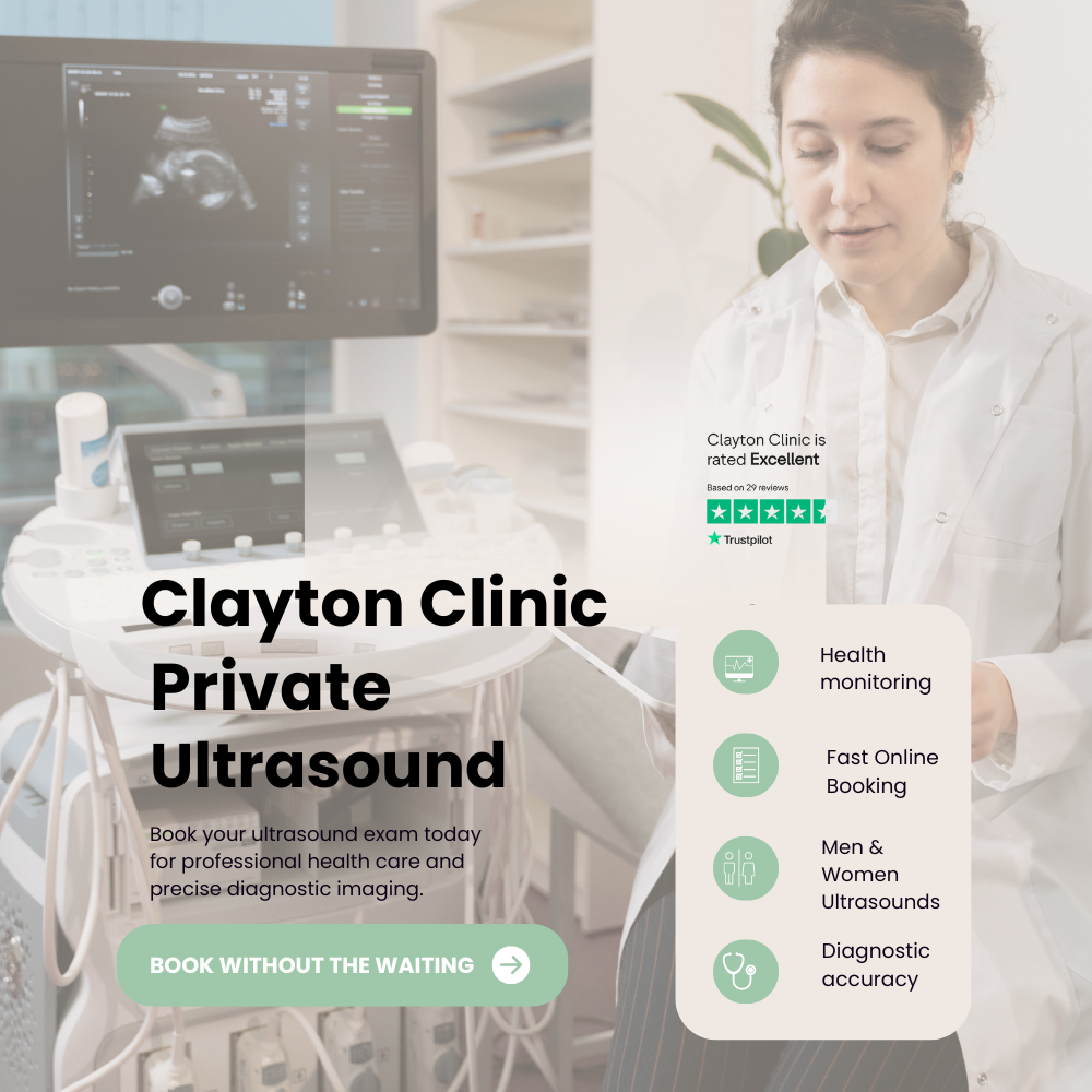 Clayton Clinic Facebook ad: Get Seen Without Waiting