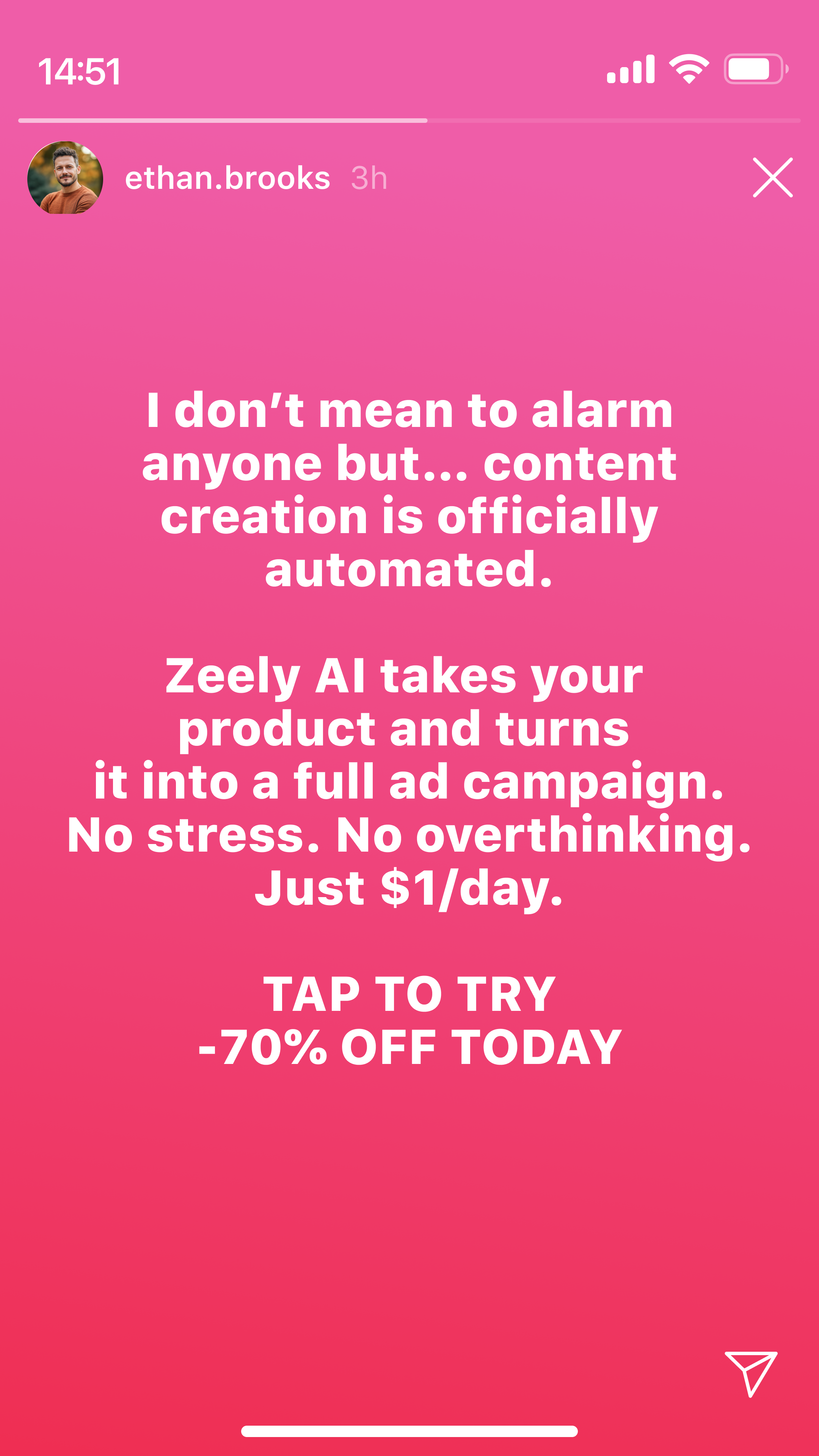 Zeely Facebook ad