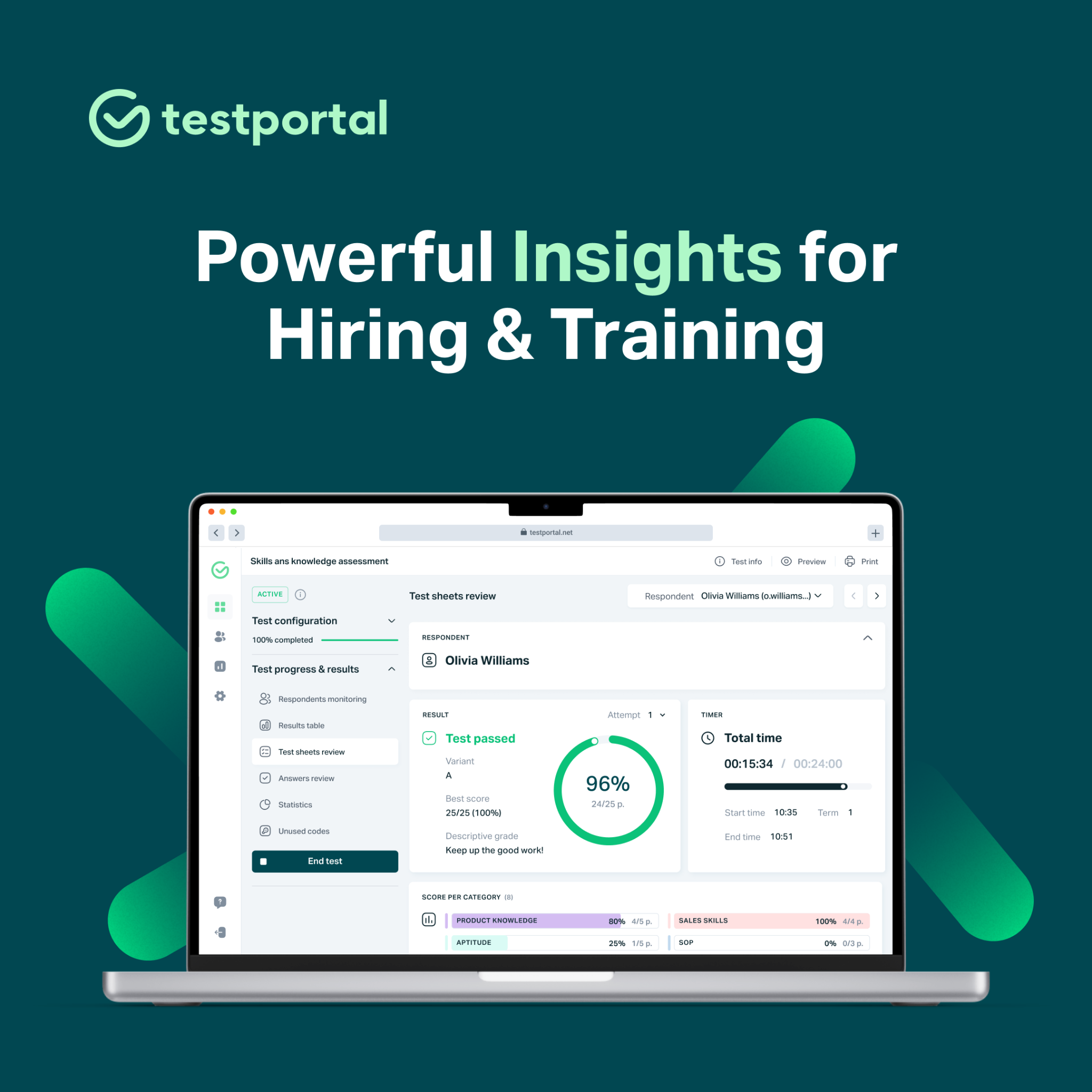 Testportal Facebook ad from Nov 21, 2022