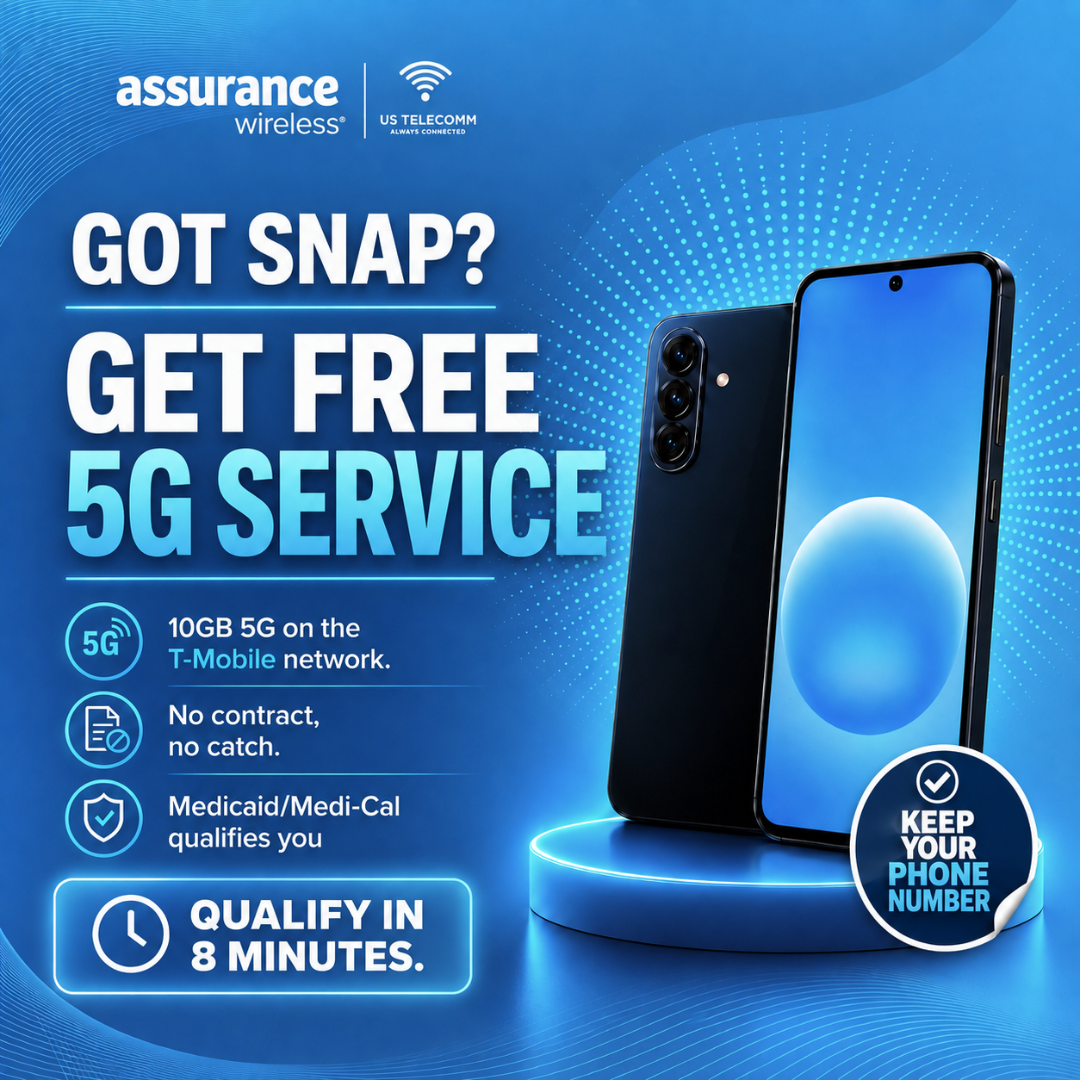 US Telecomm Facebook ad: Free Cell Phone Service Today