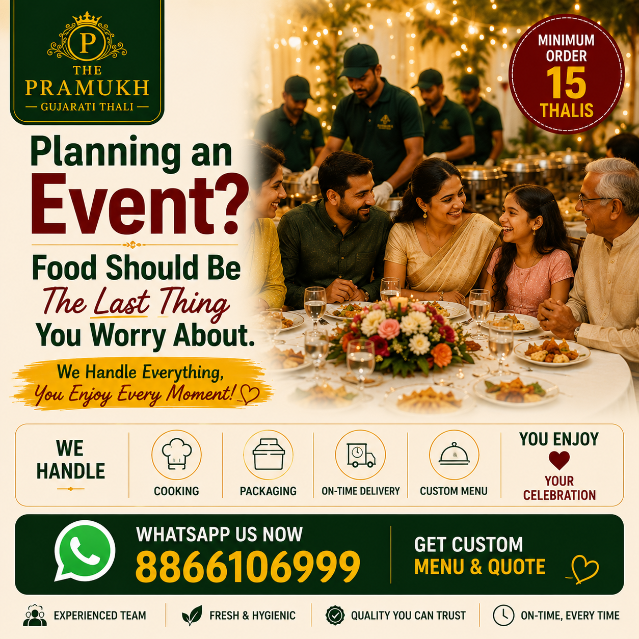 The.pramukh Facebook ad: Planning an office lunch, birthday, society event or…
