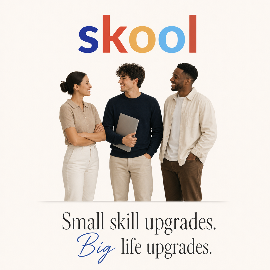 Skool Facebook ad