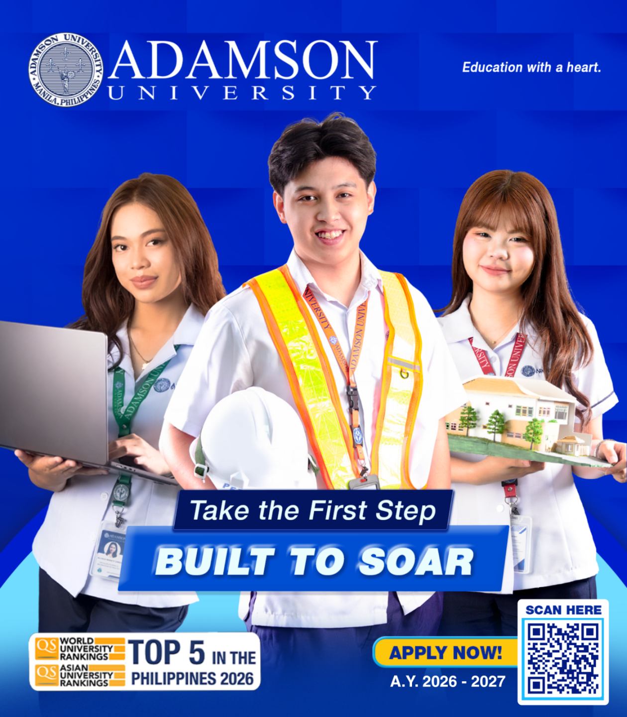 Adamson University Facebook ad: Klasmeyts, it’s your time to soar.