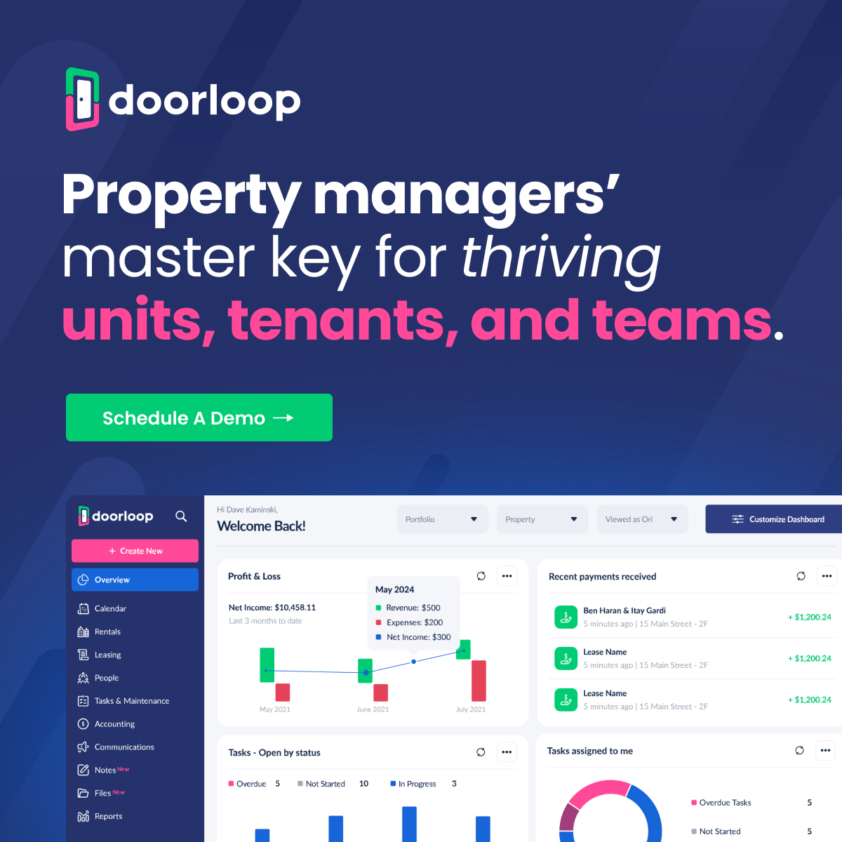 DoorLoop Facebook ad: Unlock your team's true potential