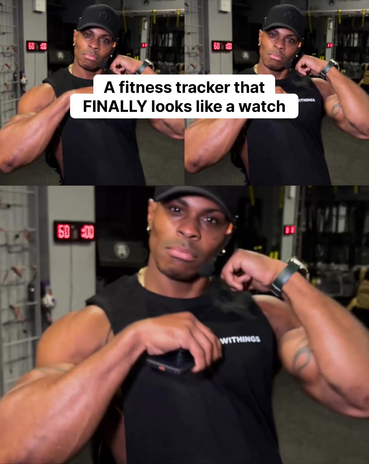 Withings Facebook ad: Keeps track. Hides it well.