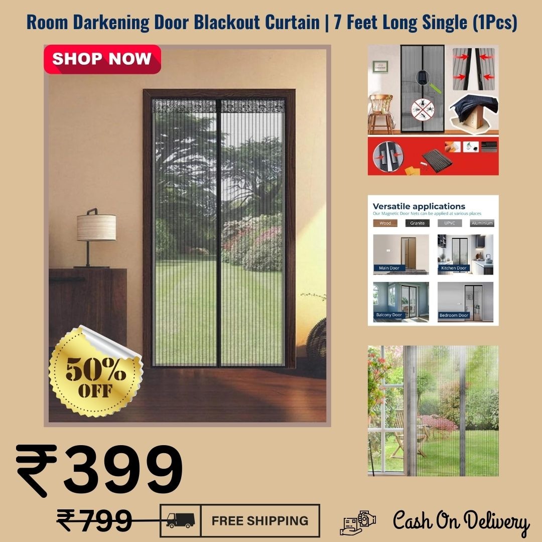 Homenkitchenbazar Facebook ad: Magnetic Mosquito Screen Door Net Curtain With Magnets…