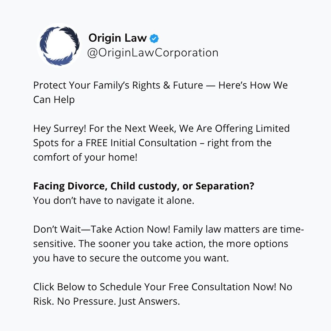 Origin Law Corporation Facebook ad