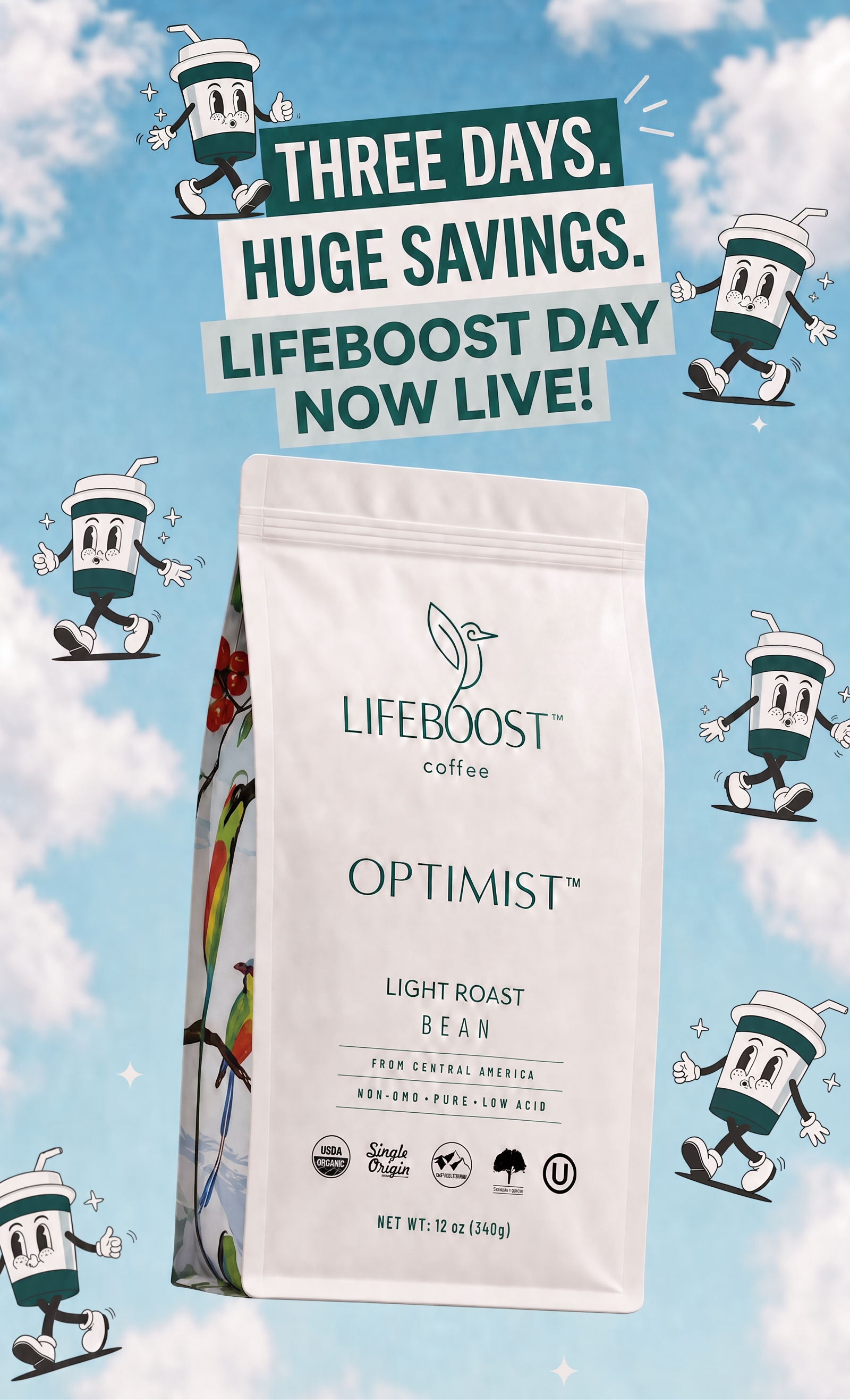 Lifeboost Coffee Facebook ad