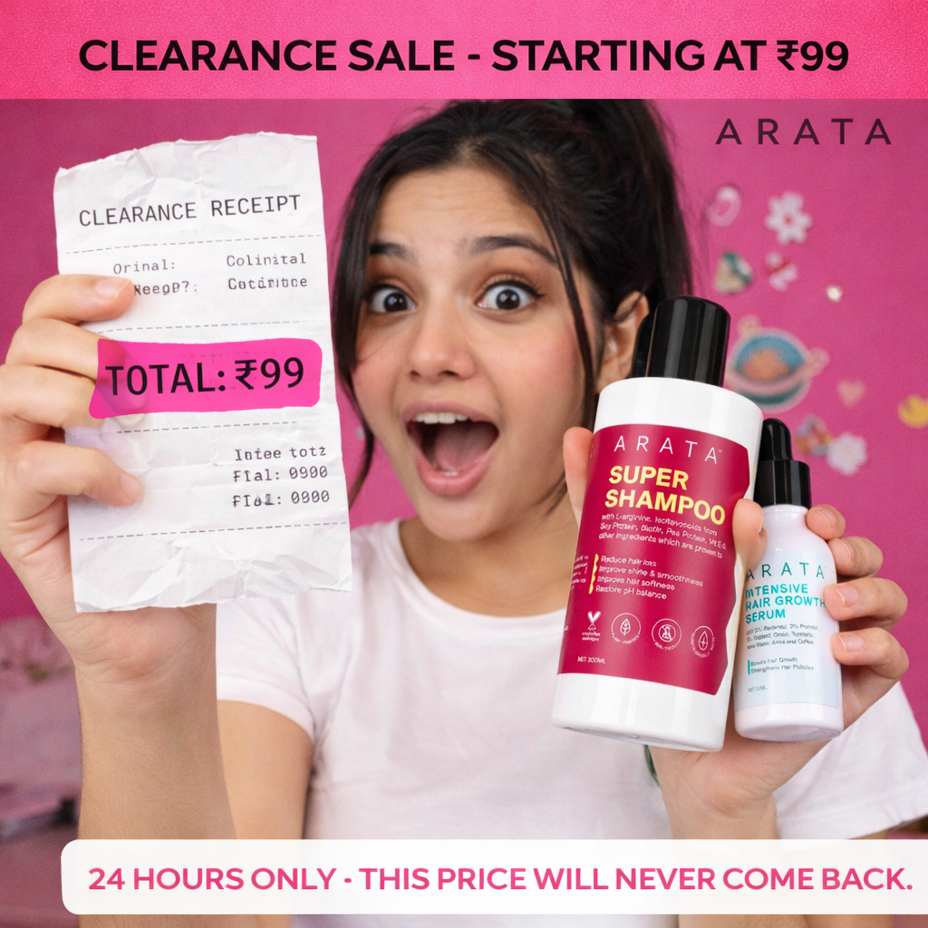 Arata Clearance Sale Facebook ad: Flash Clearance, From ₹99