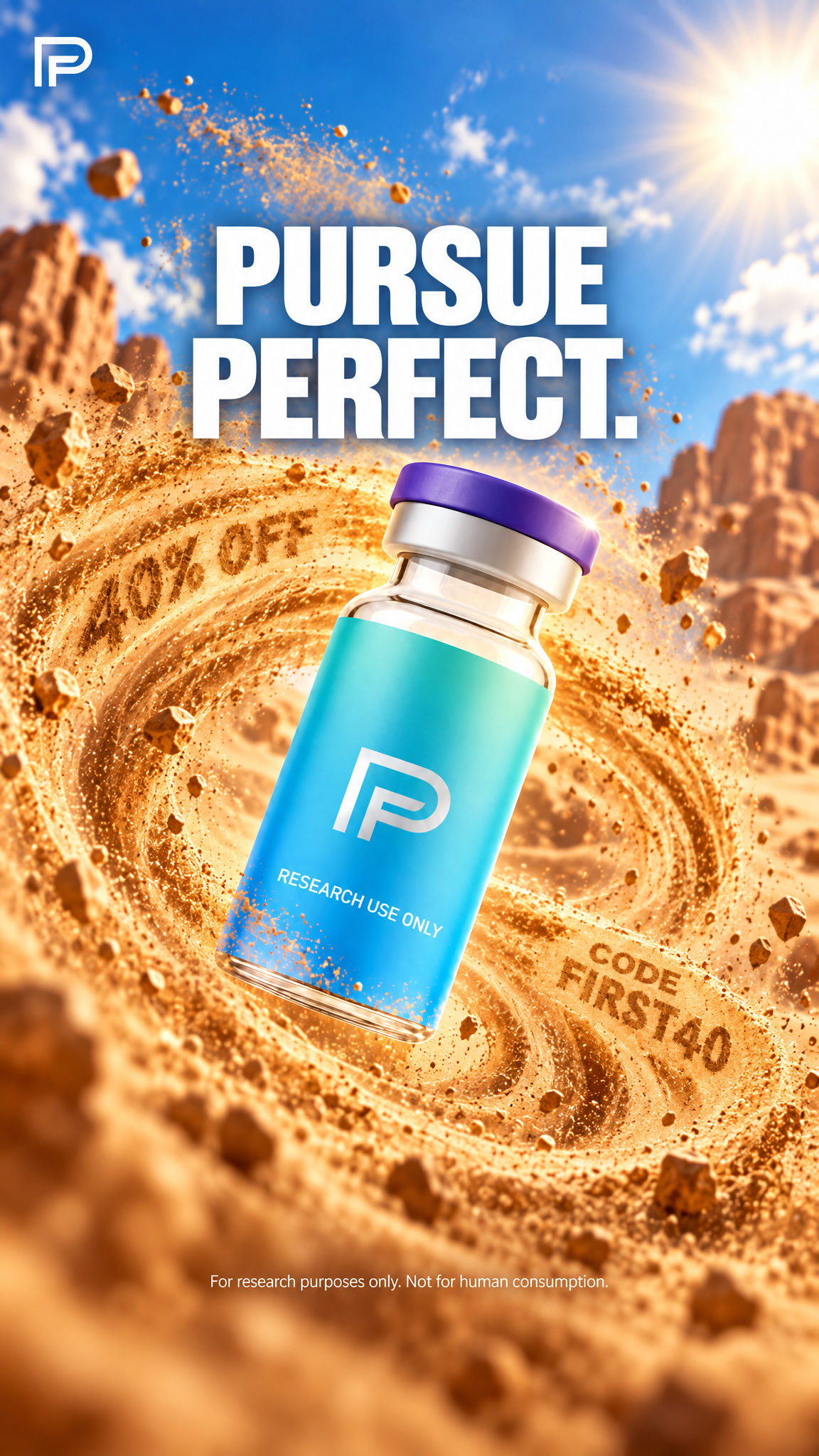 Healthy Living Daily Facebook ad: Purity Confirmed Every Batch