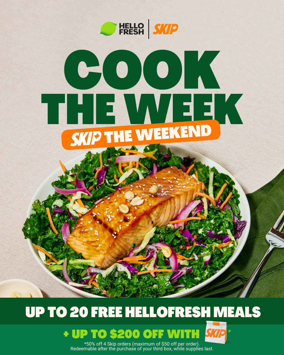 HelloFresh Facebook ad