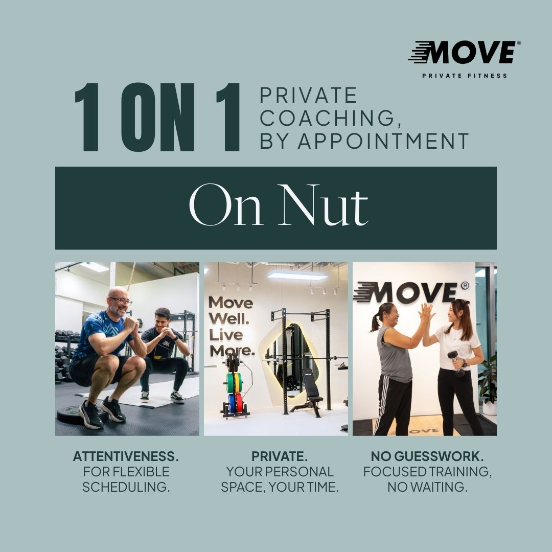 MOVE Private Fitness Thailand Facebook ad: Built for Real Life Results
