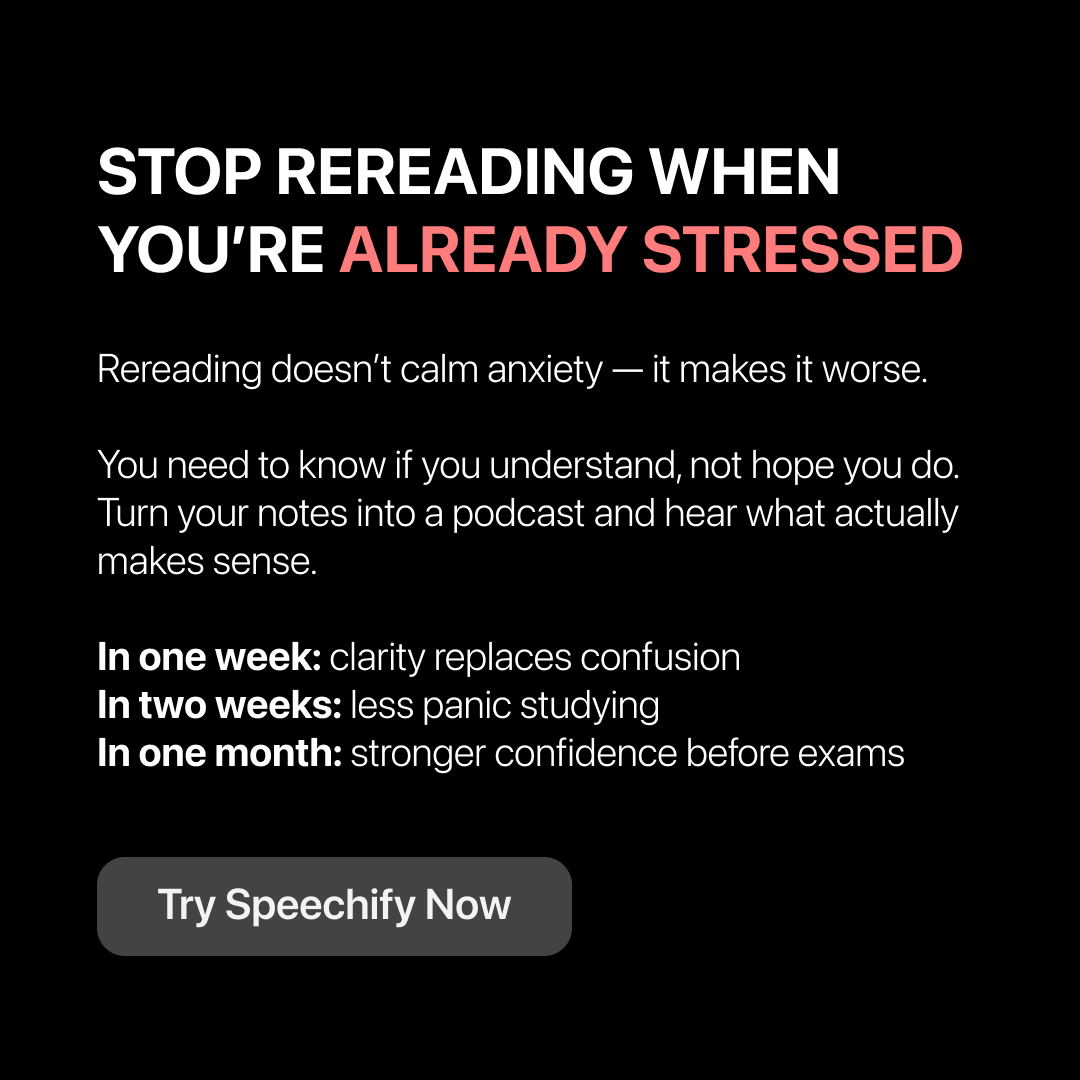Speechify Facebook ad