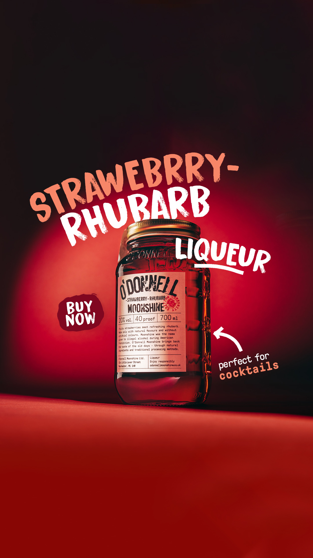 O'Donnell Moonshine UK Facebook ad