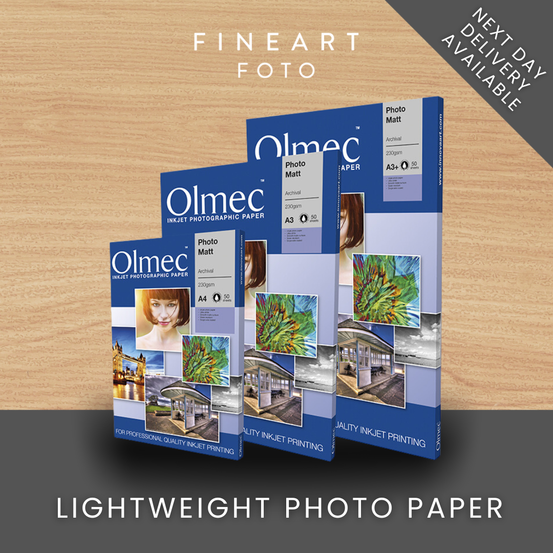 Fine Art Foto Facebook ad: With our range of lightweight photo paper, at-home…
