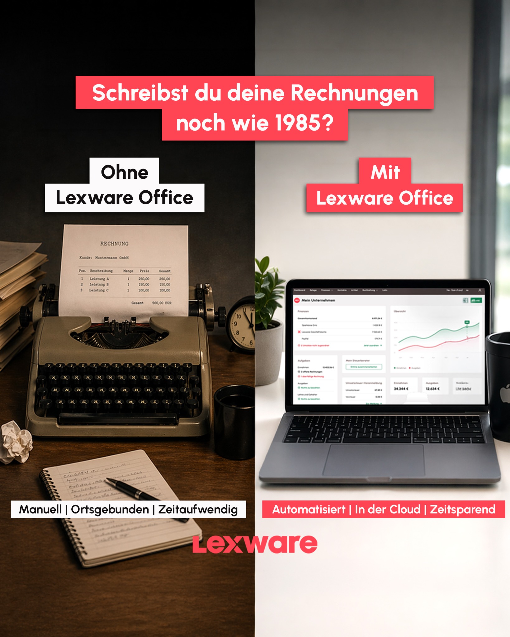 Lexware Facebook ad