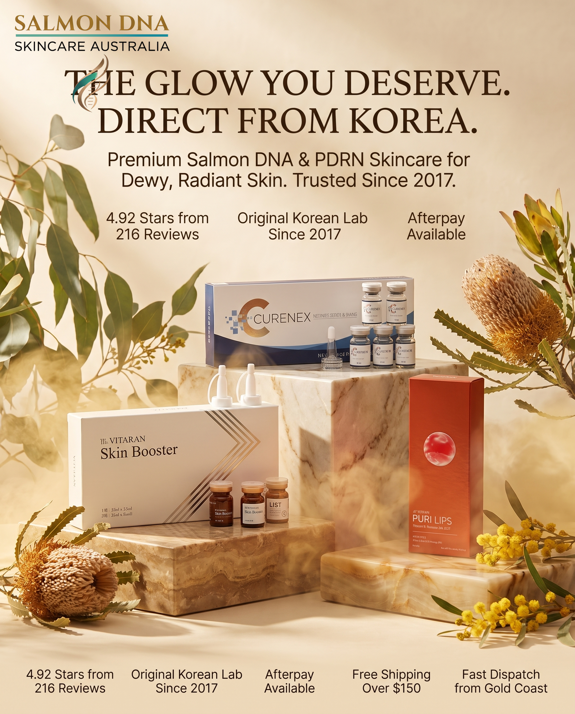 Salmon DNA Australia Facebook ad: The glow you deserve