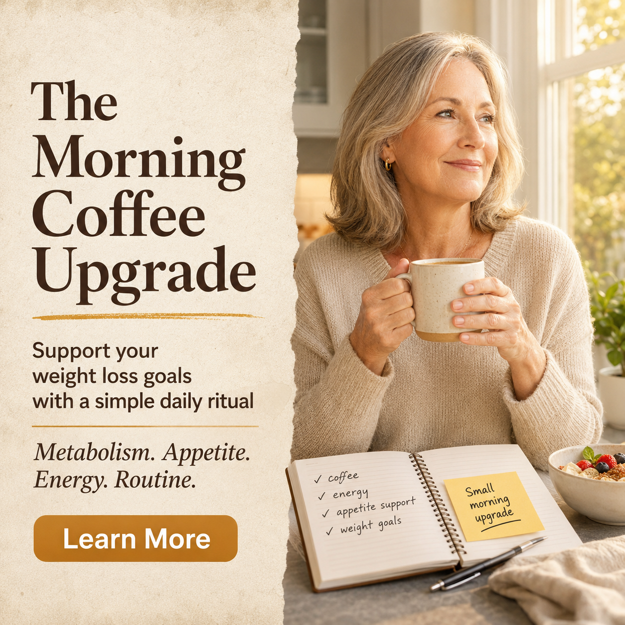 Dr Rebecca Collins - Weight Loss Coach Facebook ad: Not Another Harsh Fat-Burner