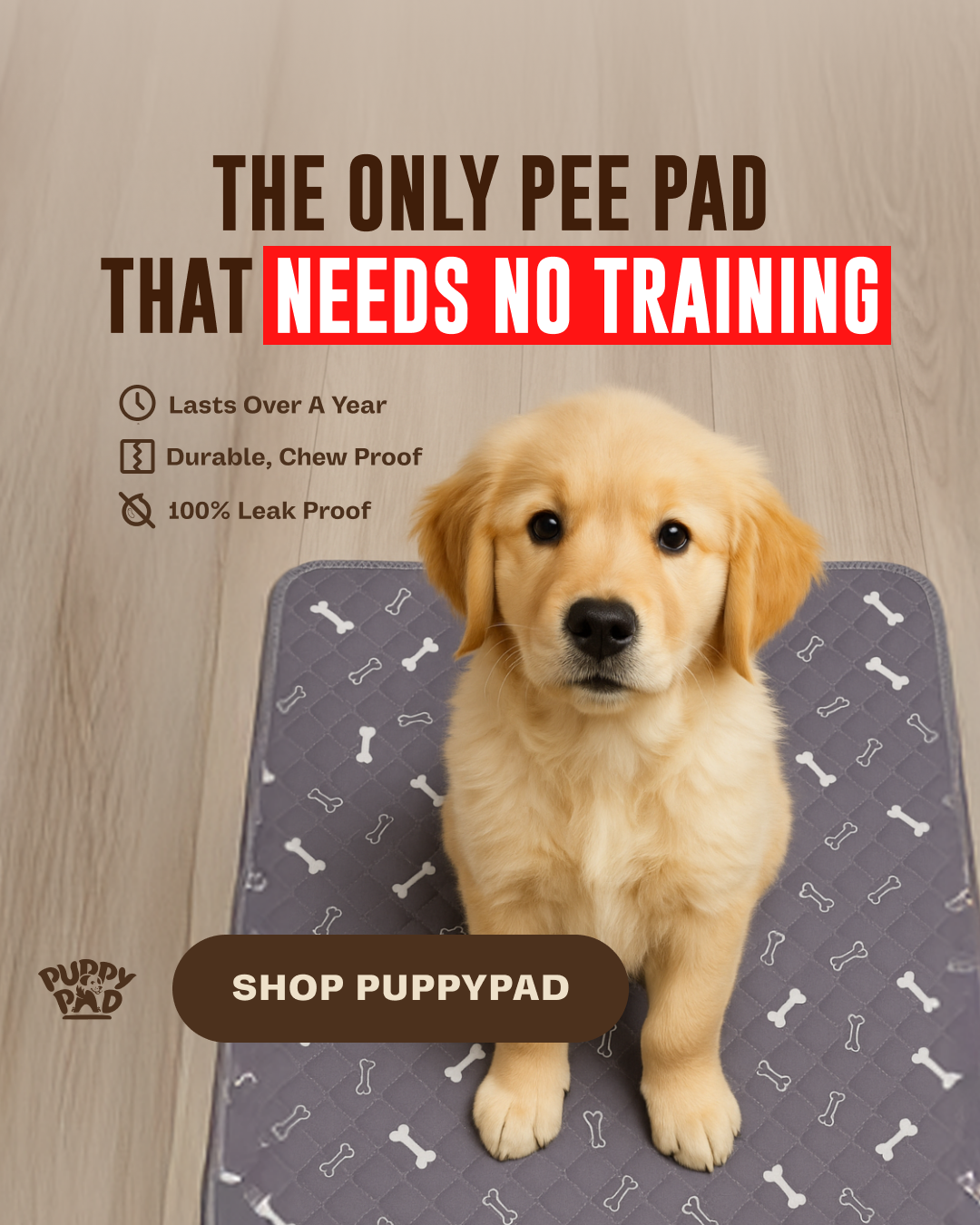 PuppyPad Facebook ad