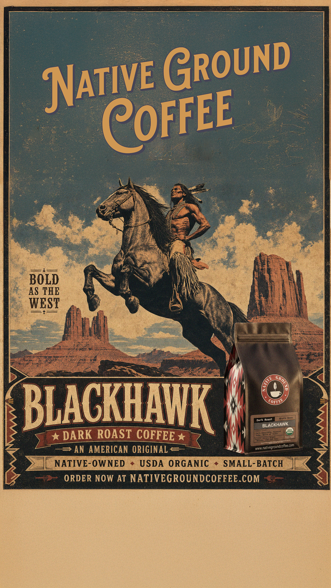 Native Ground Coffee Facebook ad